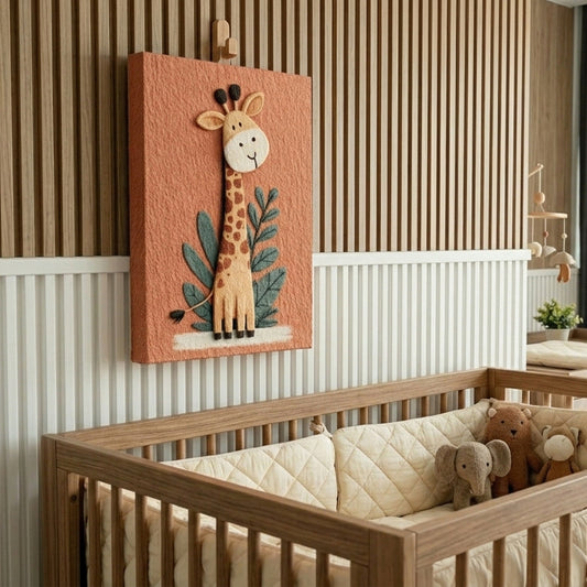 Cute Cartoon Giraffe Nursery Wall Art - Kids Decor - DS135